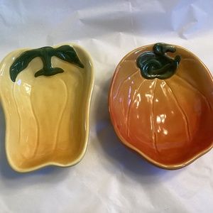 William Sonoma Jardin Potager Vegetable Dipping Bowls.  Set of 2.